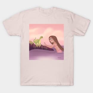 Mermaid and dinosaur T-Shirt